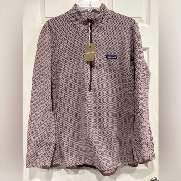 Patagonia Women's XL R1 Air 1/2-Zip Pullover Stormy Mauve Jacket NWT Pink - Picture 1 of 9